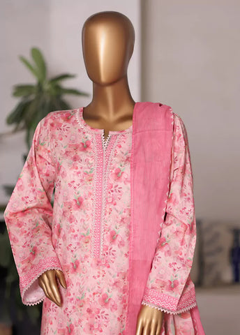 WC-2590- 3 Piece Printed Cotton Stitched Suit