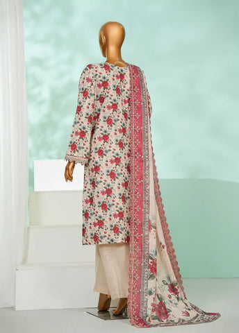3 Piece MultiColor Chikankari Lawn Shirt with Trouser & Embroidered Dupatta