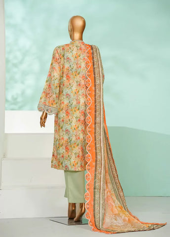 3 Piece MultiColor Chikankari Lawn Shirt with Trouser & Embroidered Dupatta
