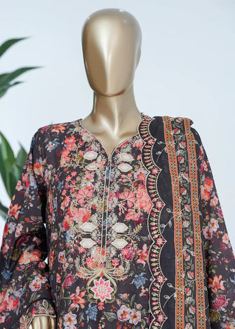 3 Piece MultiColor Embroidered Lawn Shirt with Trouser & Embroidered Dupatta