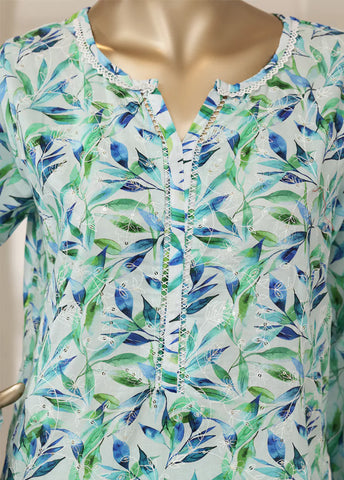 3 Piece MultiColor Embroidered Lawn Shirt with Trouser & Embroidered Dupatta