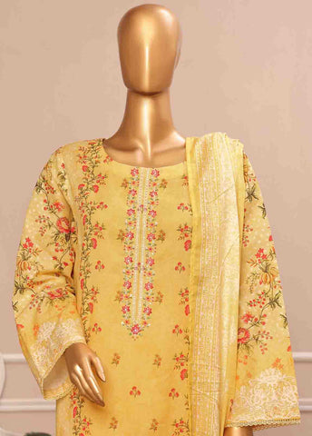 Bin Saeed Fabric - WC-28- 3 Piece Luxury Embroidered Stitched Suit