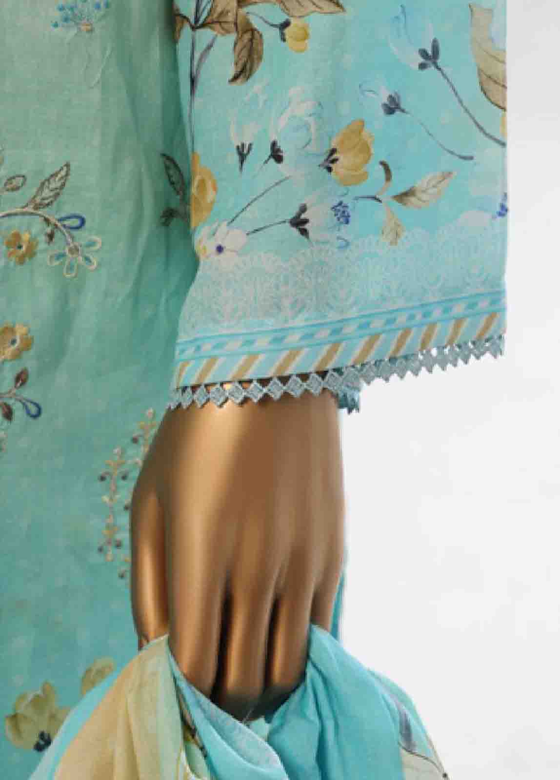 Bin Saeed Fabric - WC-31- 3 Piece Luxury Embroidered Stitched Suit