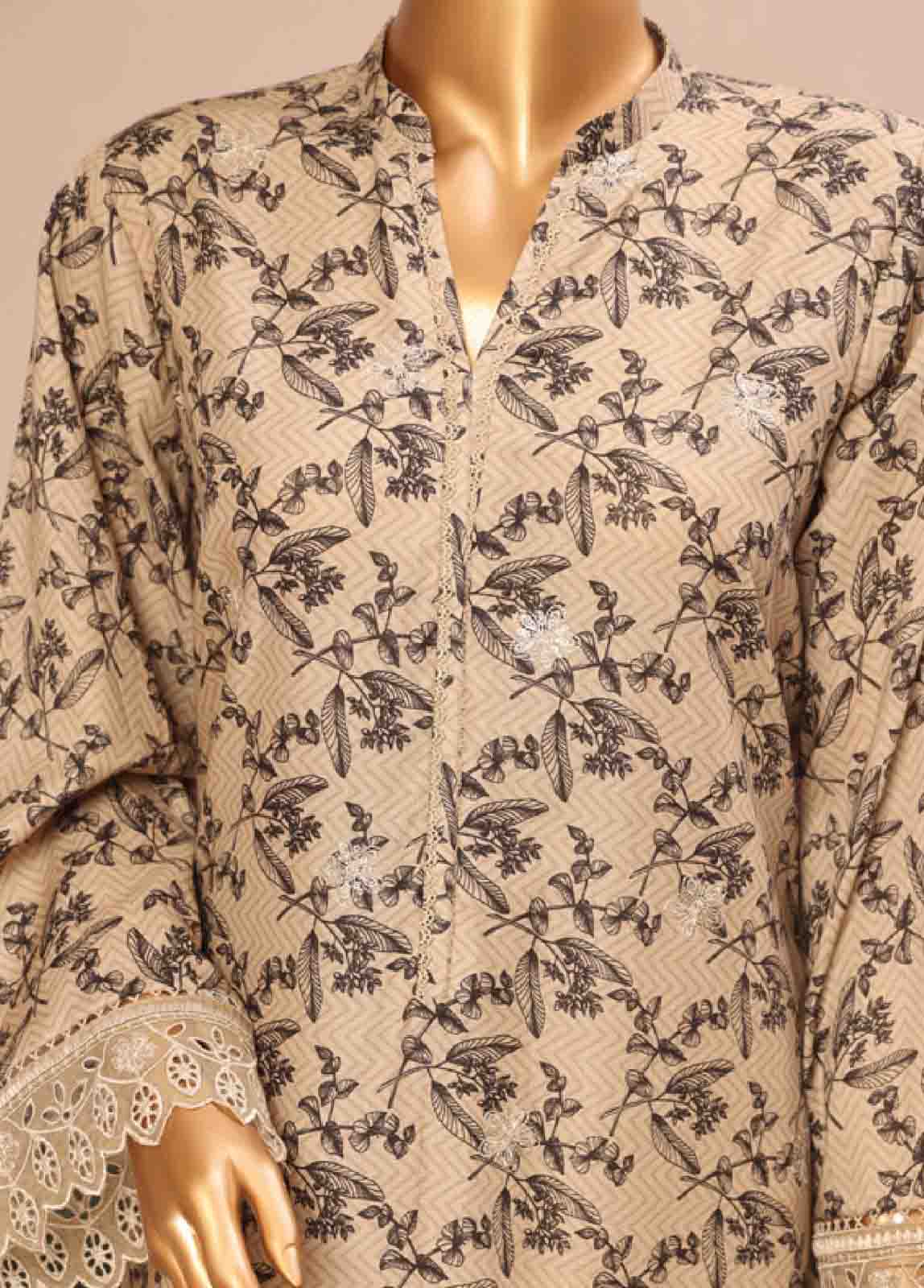 Bin Saeed Fabric - WC-37- 3 Piece Luxury Embroidered Stitched Suit