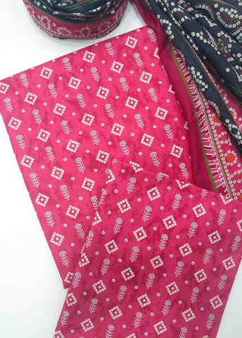 Bin Saeed Fabric - WC-R-001-3 Piece Lawn Printed UnStitched Suit