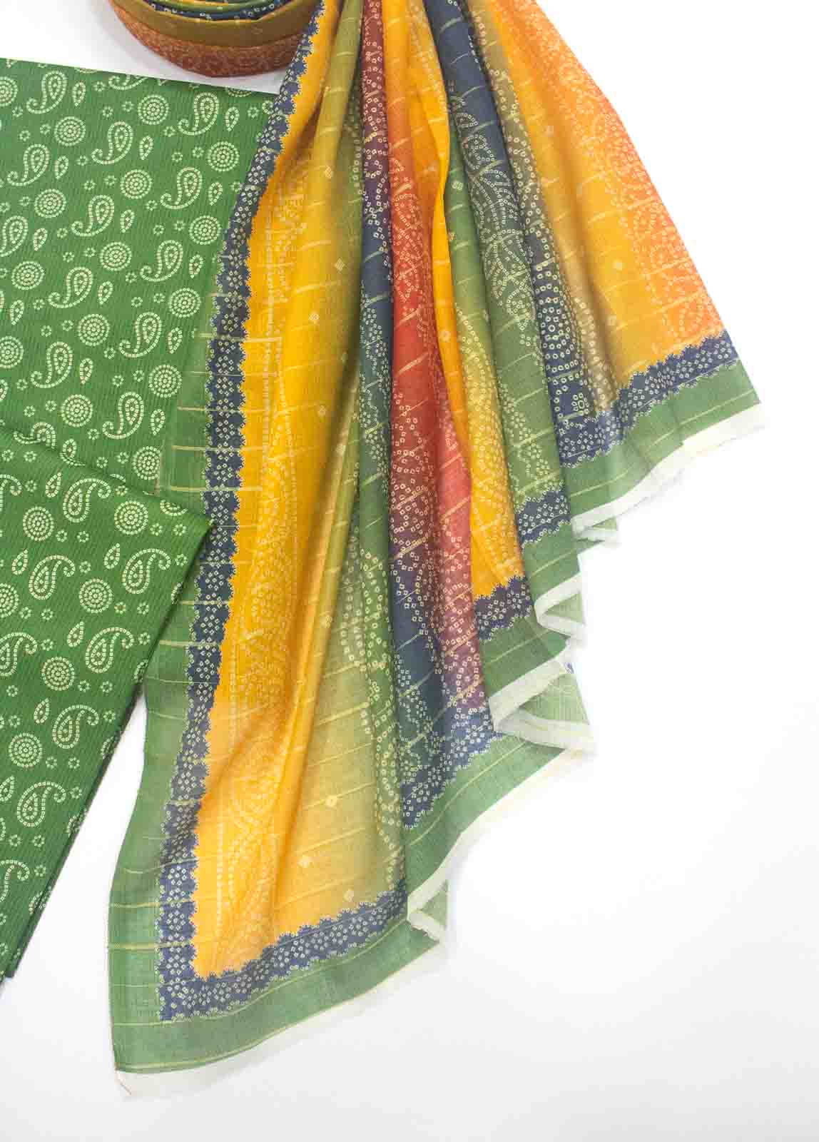 Bin Saeed Fabric - WC-R-003-3 Piece Lawn Printed UnStitched Suit