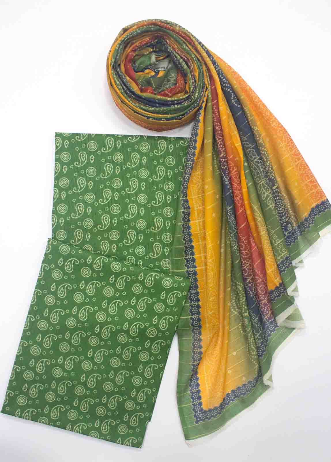 Bin Saeed Fabric - WC-R-003-3 Piece Lawn Printed UnStitched Suit