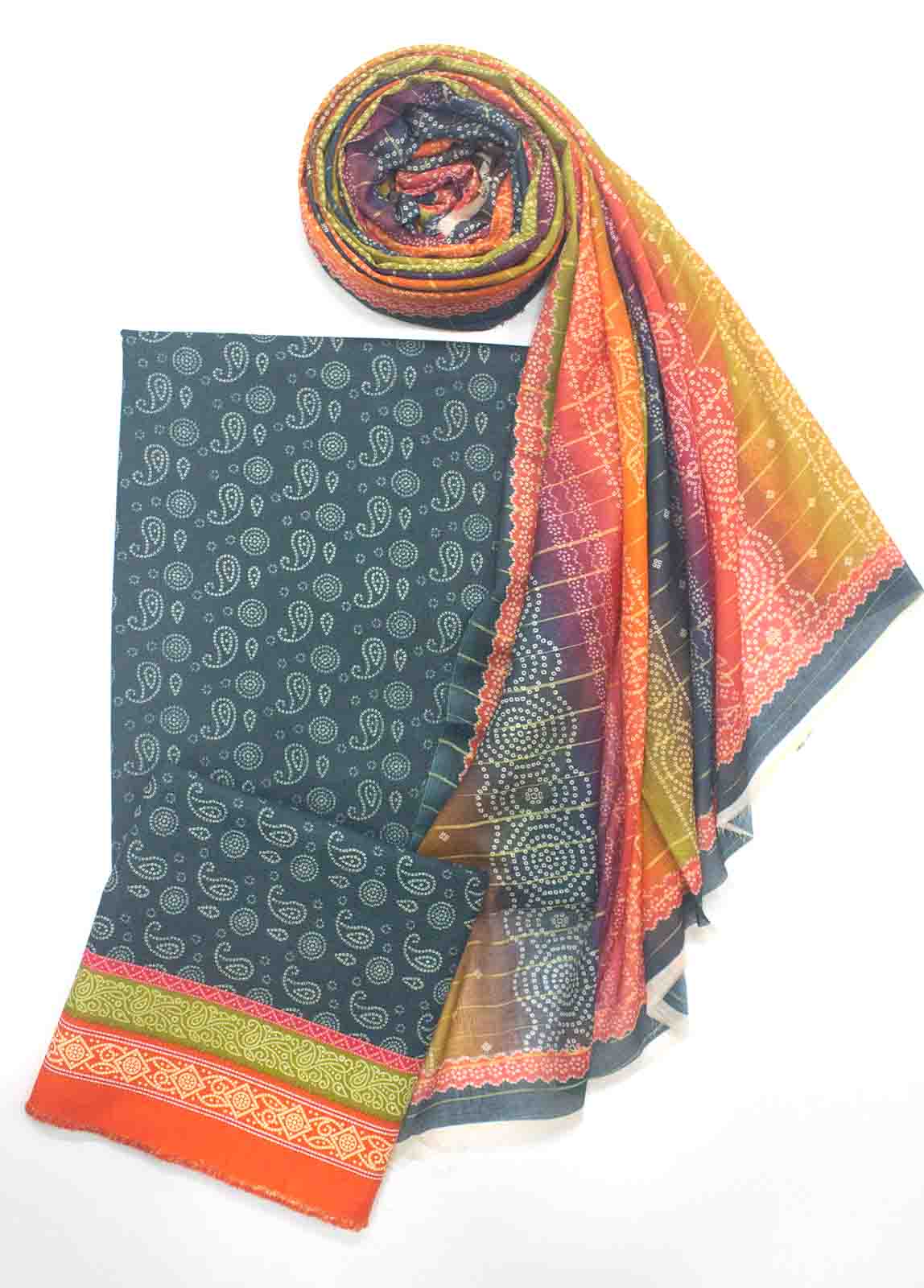 Bin Saeed Fabric - WC-R-005-3 Piece Lawn Printed UnStitched Suit