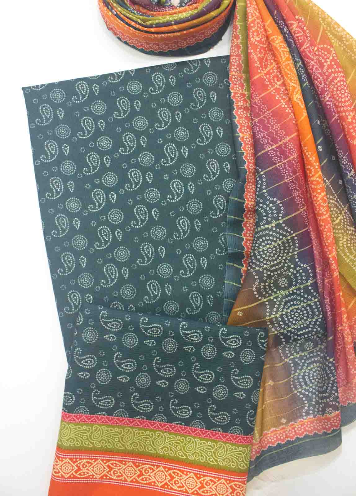 Bin Saeed Fabric - WC-R-005-3 Piece Lawn Printed UnStitched Suit