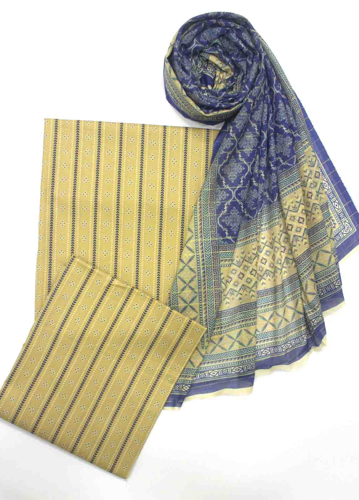 Bin Saeed Fabric - WC-R-007-3 Piece Lawn Printed UnStitched Suit