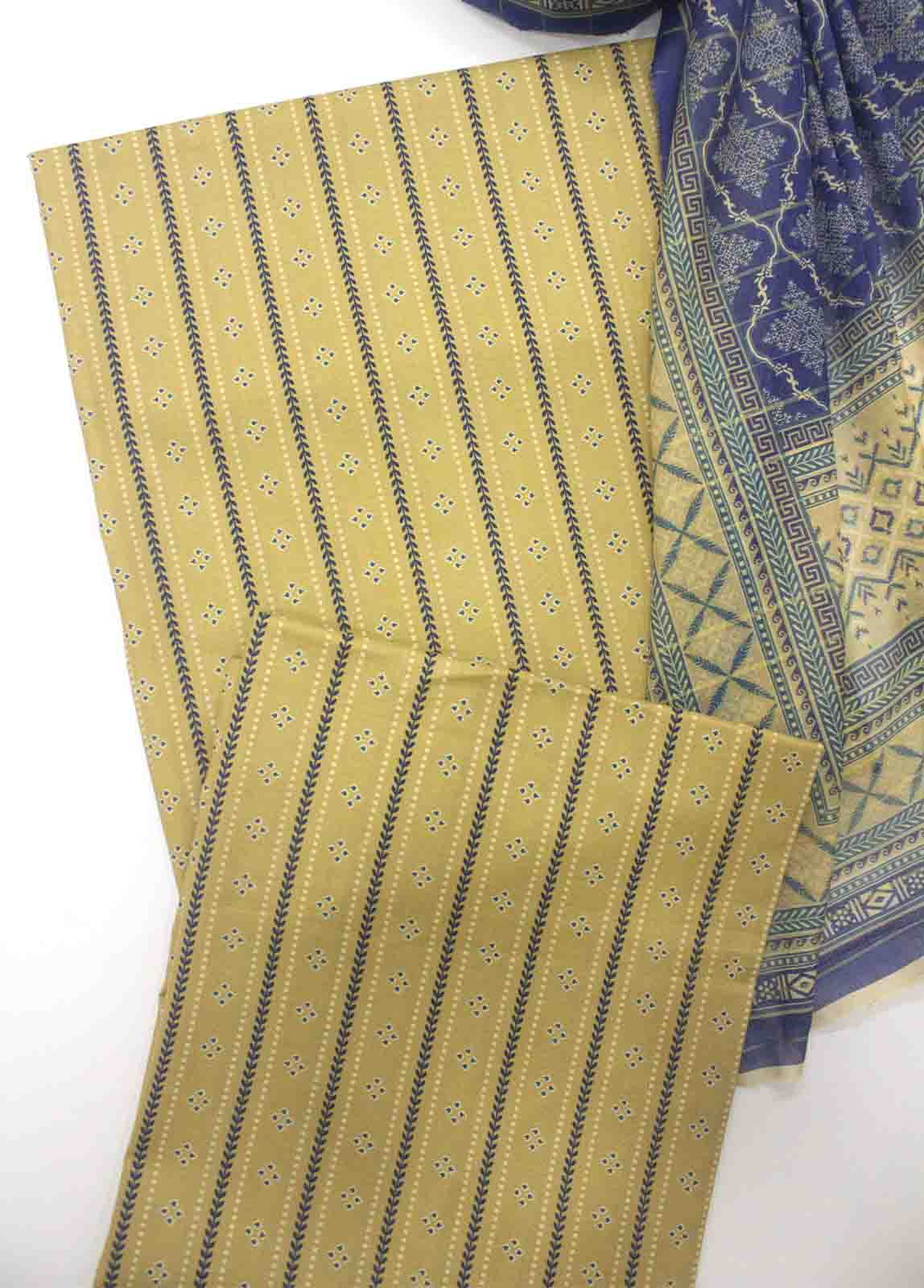 Bin Saeed Fabric - WC-R-007-3 Piece Lawn Printed UnStitched Suit