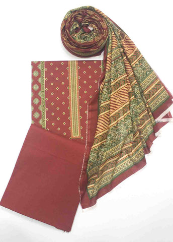 Bin Saeed Fabric - WC-R-010-3 Piece Lawn Printed UnStitched Suit