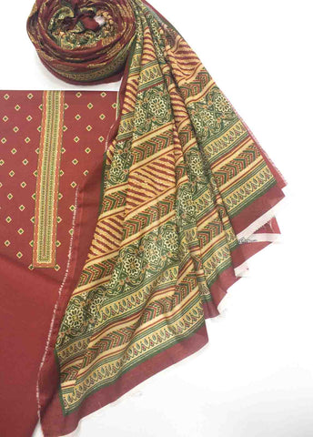 Bin Saeed Fabric - WC-R-010-3 Piece Lawn Printed UnStitched Suit