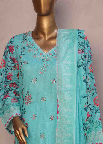 Bin Saeed Fabric - WC-RE-024-3 Piece Chikankari Stitched Suit