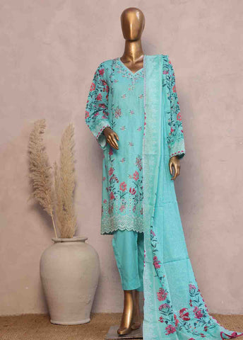 Bin Saeed Fabric - WC-RE-024-3 Piece Chikankari Stitched Suit