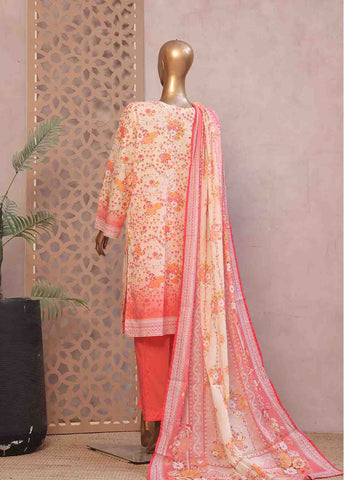 Bin Saeed Fabric - WC-RE-029-3 Piece Chikankari Stitched Suit