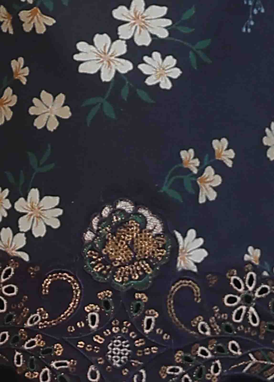 Bin Saeed Fabric - WC-RE-036-3 Piece Chikankari Stitched Suit