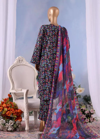 WCC-2537- 3 Piece Printed Cotton Stitched Suit