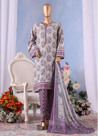 WCC-2540- 3 Piece Printed Cotton Stitched Suit