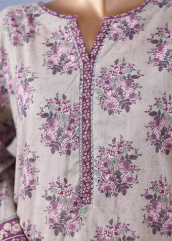 WCC-2540- 3 Piece Printed Cotton Stitched Suit