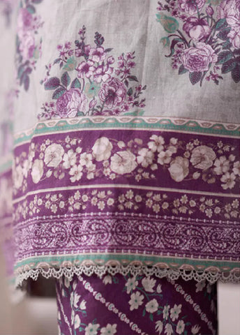 WCC-2540- 3 Piece Printed Cotton Stitched Suit