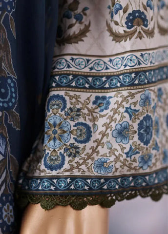 WCC-2541- 3 Piece Printed Cotton Stitched Suit