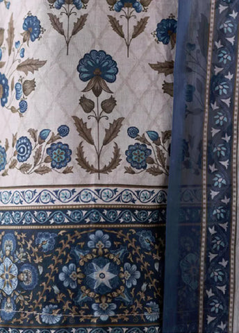 WCC-2541- 3 Piece Printed Cotton Stitched Suit