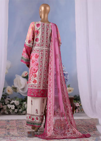 WCC-2544- 3 Piece Printed Cotton Stitched Suit