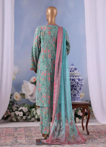 WCC-2556- 3 Piece Printed Cotton Stitched Suit