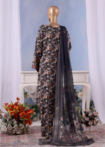 WCC-2557- 3 Piece Printed Cotton Stitched Suit