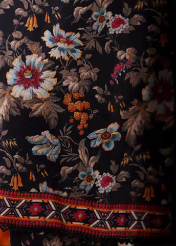 WCC-2557- 3 Piece Printed Cotton Stitched Suit