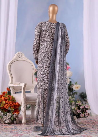 WCC-2565- 3 Piece Printed Cotton Stitched Suit