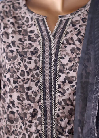 WCC-2565- 3 Piece Printed Cotton Stitched Suit