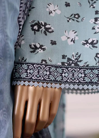 WCC-2571- 3 Piece Printed Cotton Stitched Suit