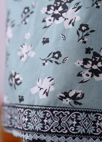 WCC-2571- 3 Piece Printed Cotton Stitched Suit