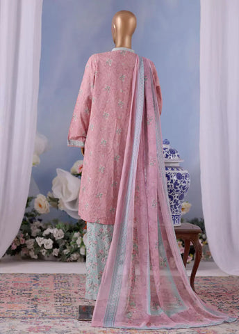 WCC-2572- 3 Piece Printed Cotton Stitched Suit