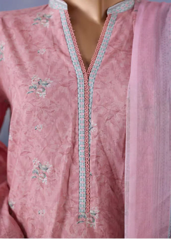 WCC-2572- 3 Piece Printed Cotton Stitched Suit