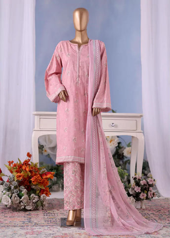 WCC-2575- 3 Piece Printed Cotton Stitched Suit