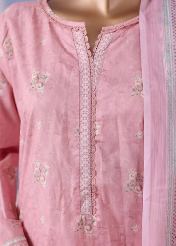 WCC-2575- 3 Piece Printed Cotton Stitched Suit