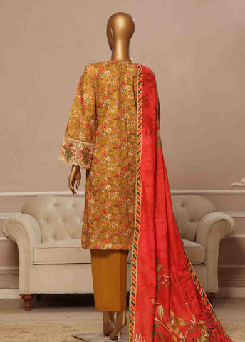 WCE-001 -3 Piece Embroidery Stitched Suit
