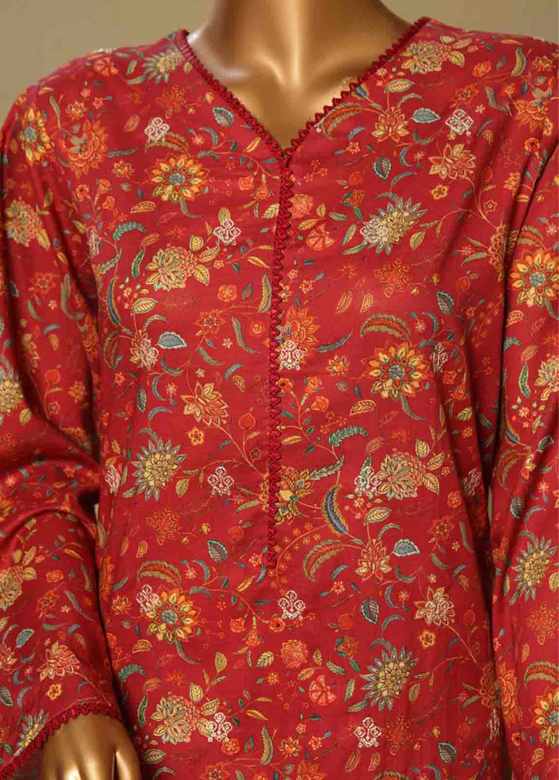 Bin Saeed Fabric - WCE-003-3 Piece Cotton Chikankari Stitched Suit