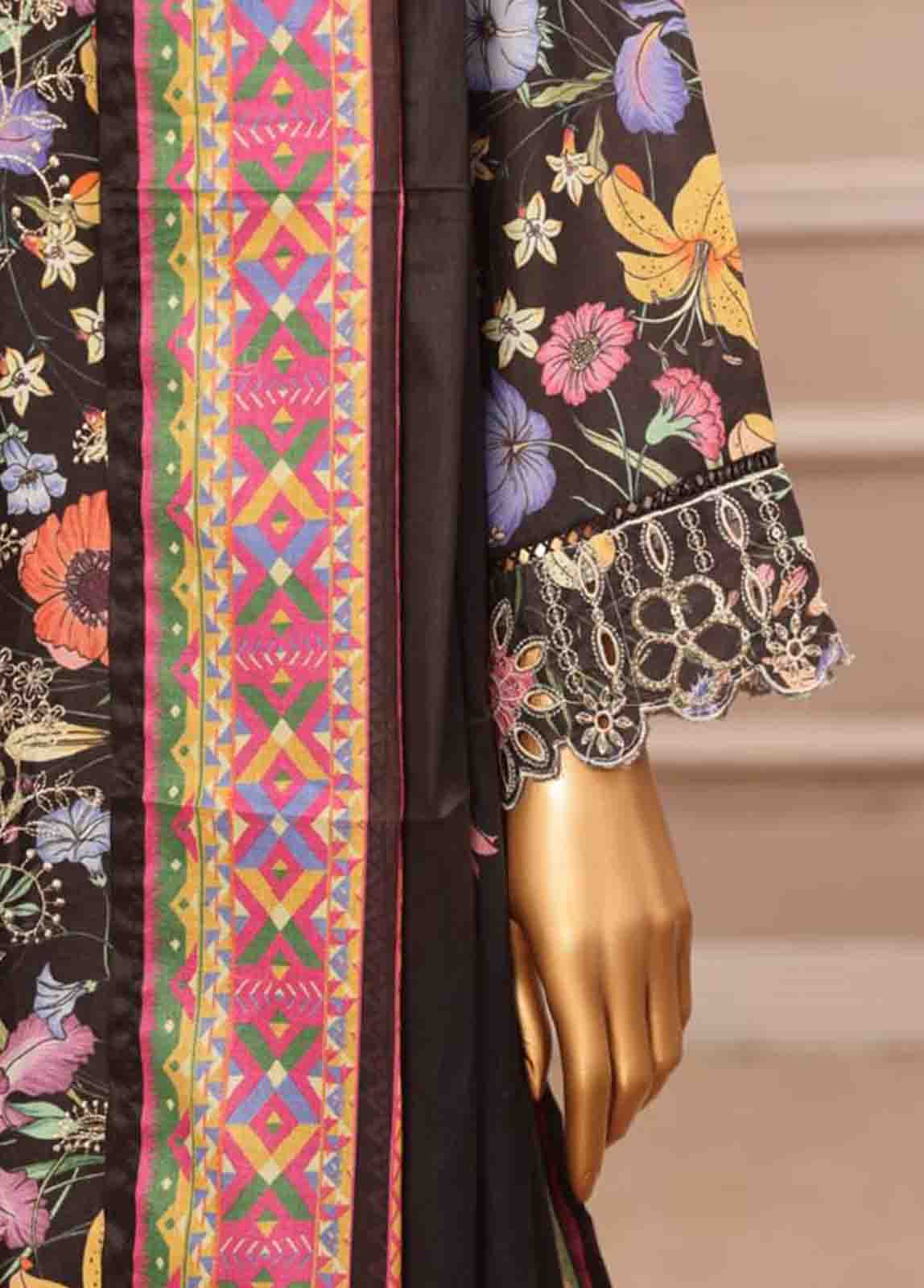 Bin Saeed Fabric - WCE-005 -3 Piece Embroidered Stitched Suit