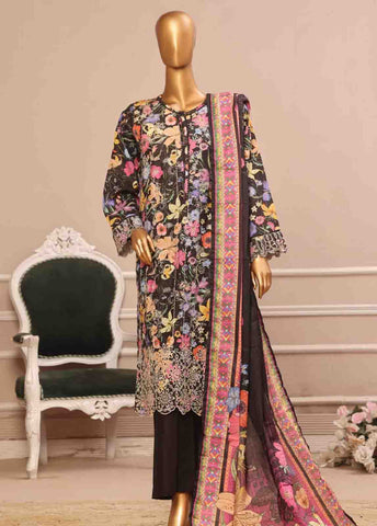 WCE-005 -3 Piece Embroidered Stitched Suit