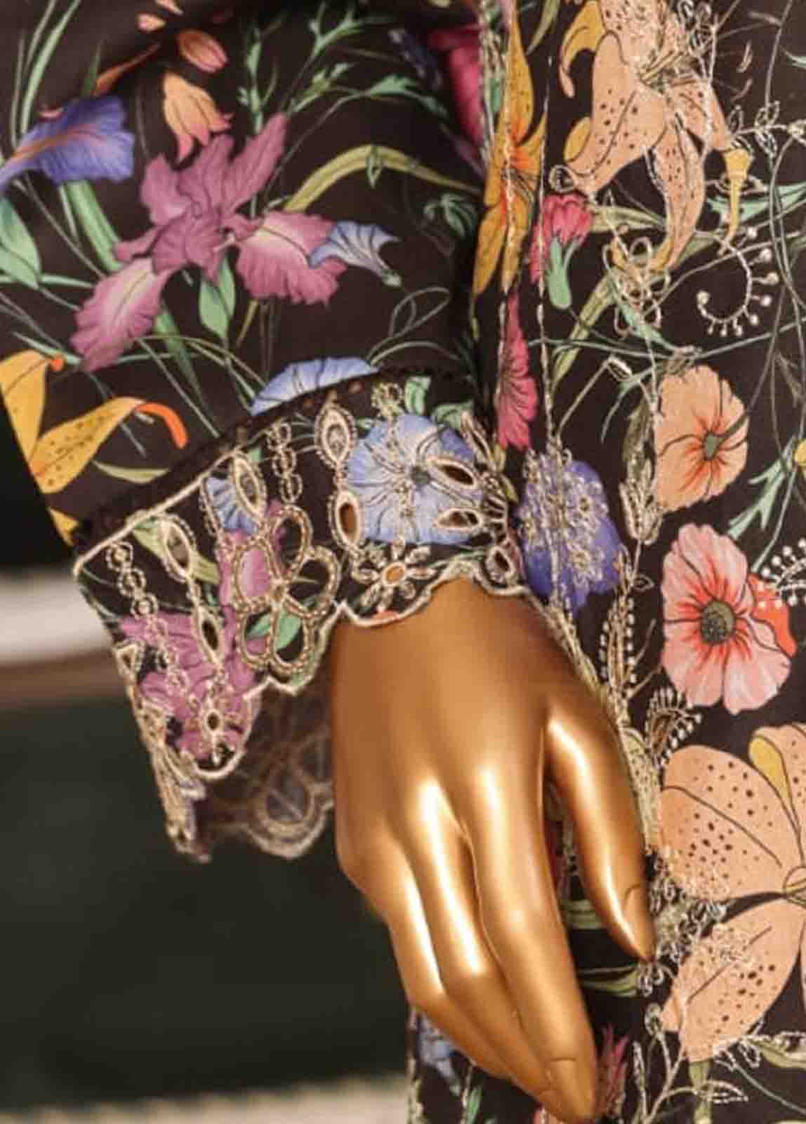 WCE-005 -3 Piece Embroidered Stitched Suit