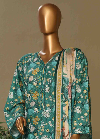 Bin Saeed Fabric - WCE-006-3 Piece Chikankari Stitched Suit