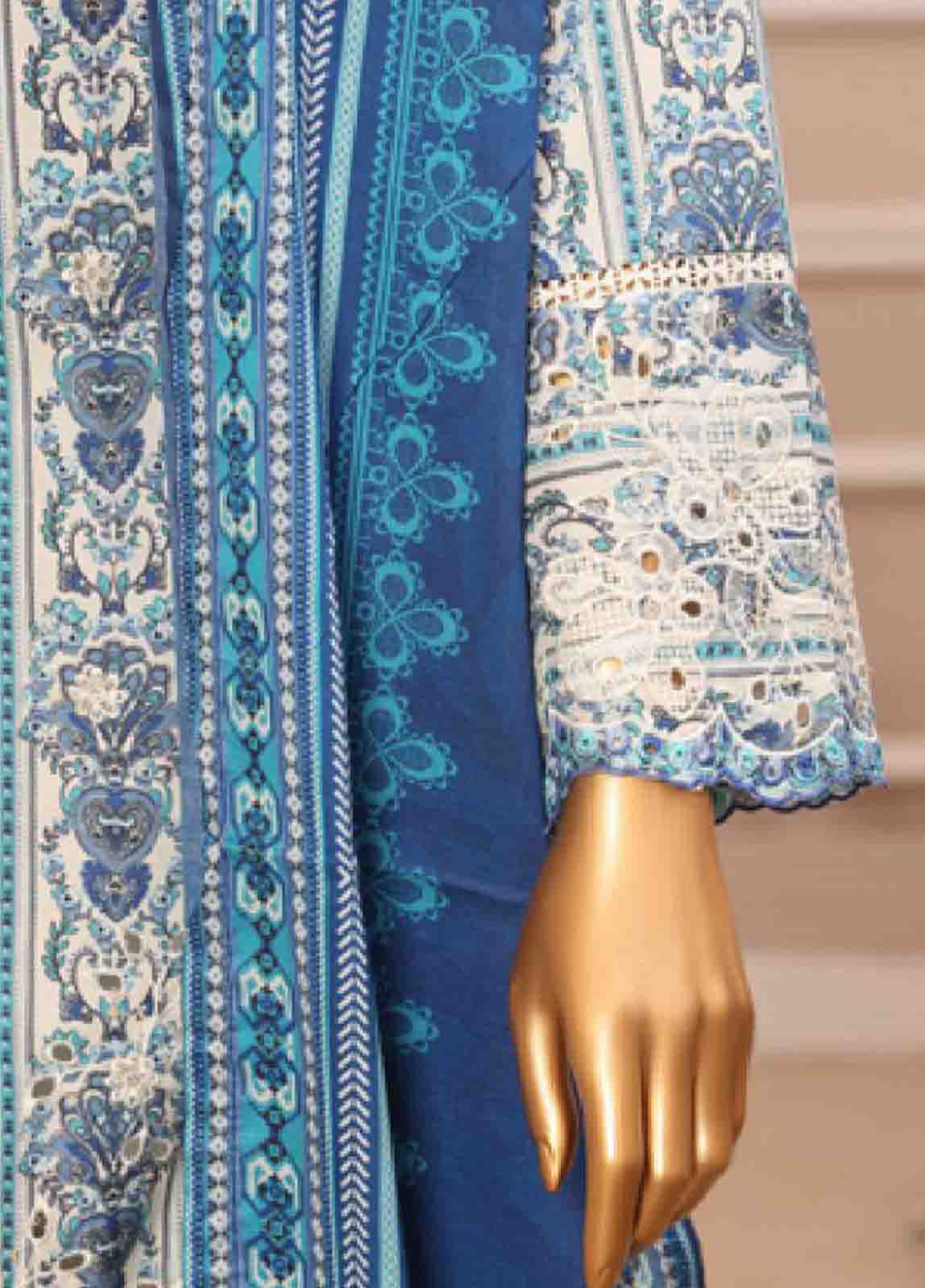 Bin Saeed Fabric - WCE-008 -3 Piece Embroidered Stitched Suit