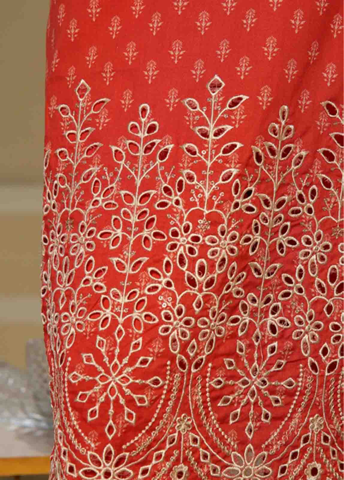 Bin Saeed Fabric - WCE-009-3 Piece Chikankari Stitched Suit