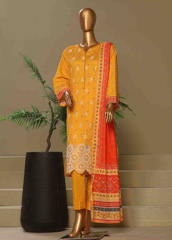 Bin Saeed Fabric - WCE-010-3 Piece Chikankari Stitched Suit