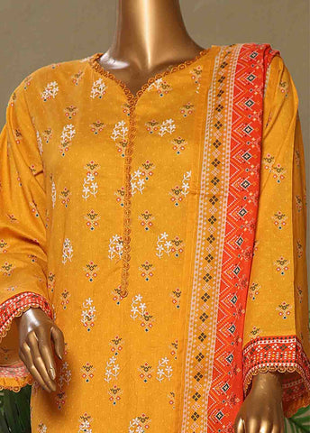 Bin Saeed Fabric - WCE-010-3 Piece Chikankari Stitched Suit