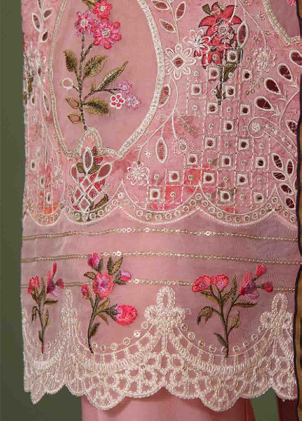 Bin Saeed Fabric - WCE-012 A- 3 Piece Embroidered Stitched Suit